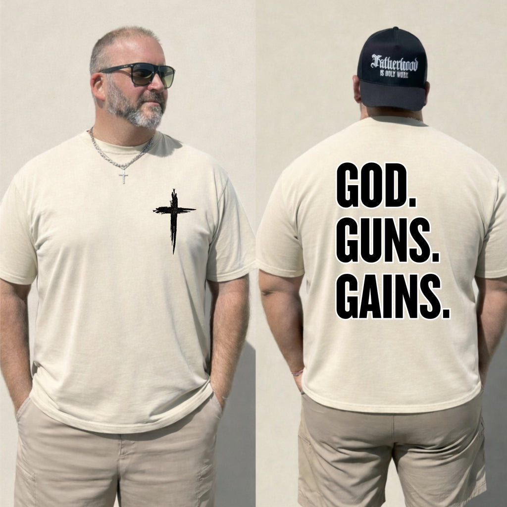 God. Guns. Gains.