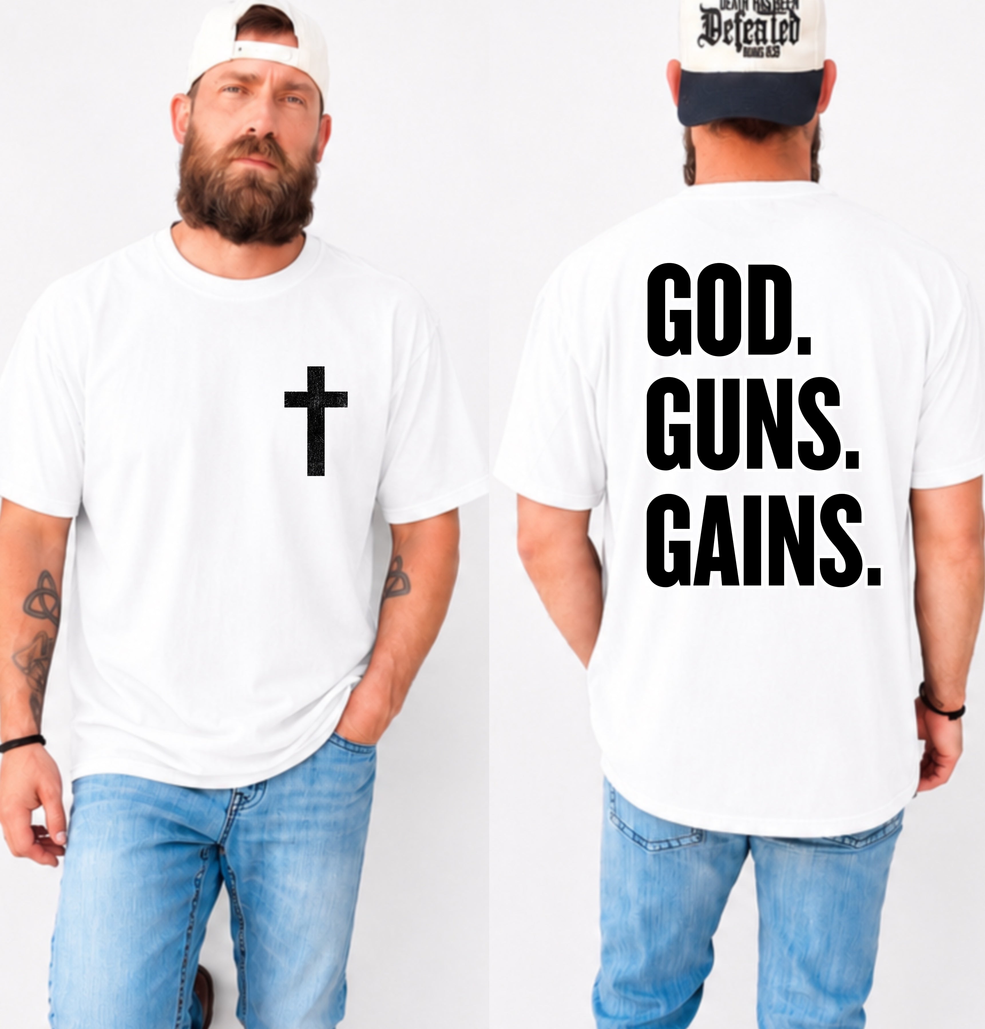 God. Guns. Gains.