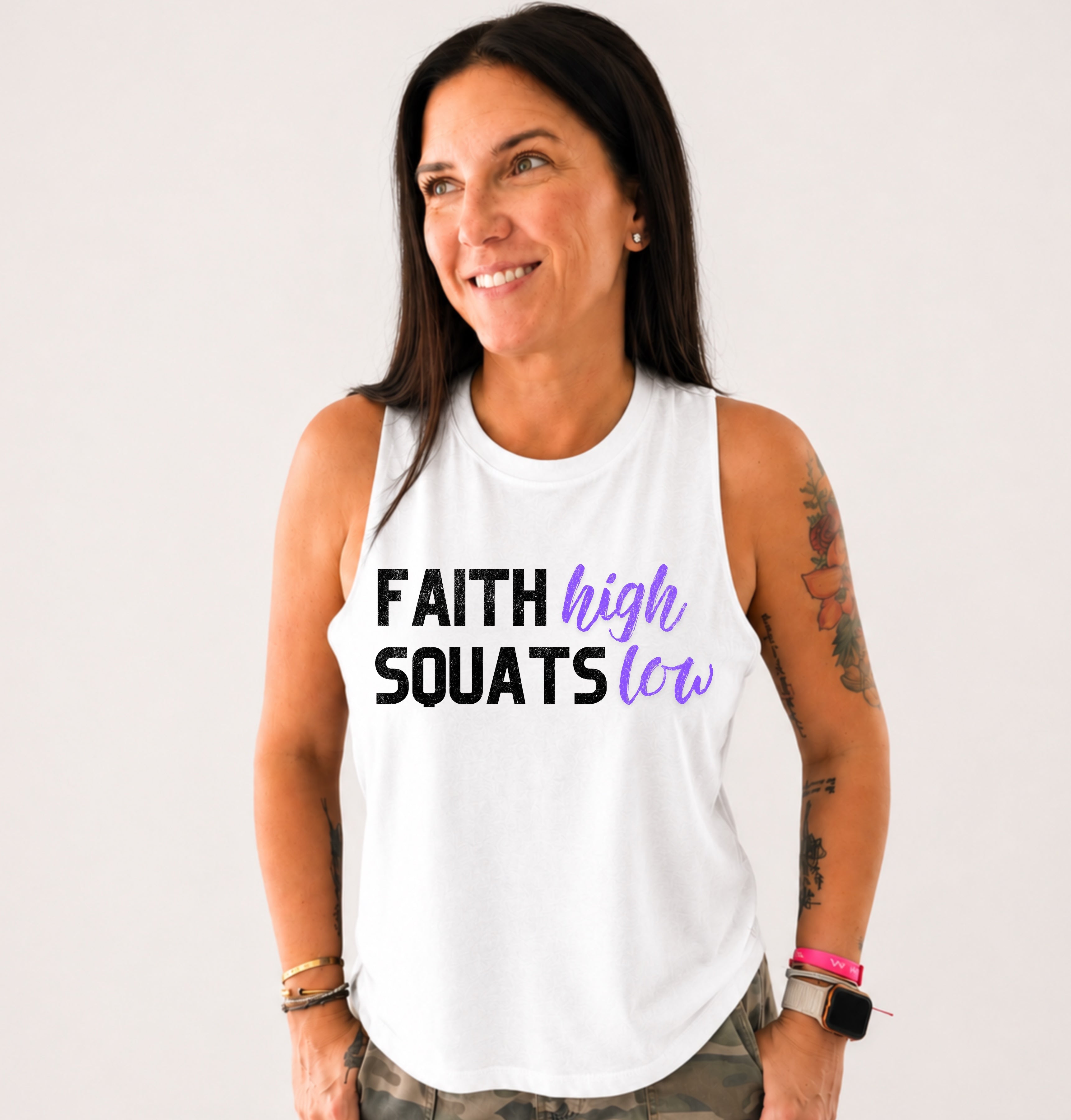 Faith high. Squats low.